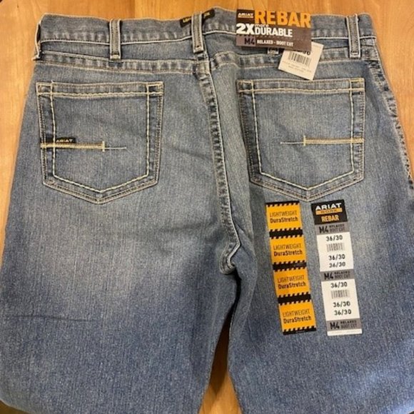 Ariat Men's Rebar M4 Boot Cut Jean - NWT - Picture 4 of 4